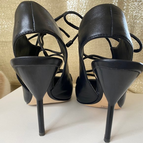 3.1 PHILLIP LIM MARTINI LACE-UP HEELS (SZ 7) (EUC) - Picture 4 of 10